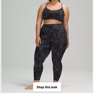 Lululemon Align Pants - Diamond Dye Pitch Grey Graphite Grey Size 6. No piling